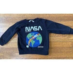 H&M Boys' Sequin NASA Shirt Size 3